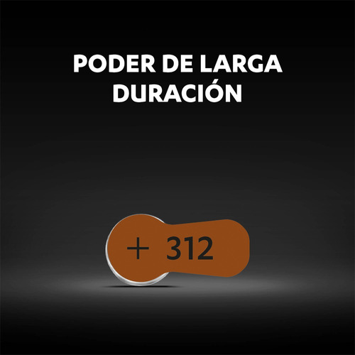 PACK 60 PILAS DURACELL AUDÍFONO TAMAÑO 312 - 7
