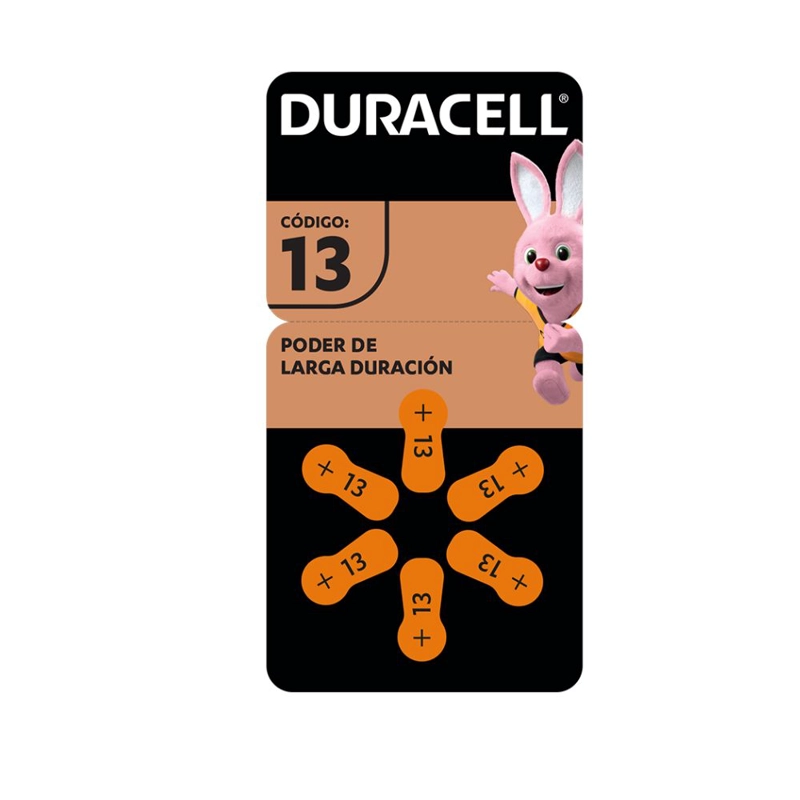 PACK 60 PILAS DURACELL AUDÍFONO TAMAÑO 13 - 2