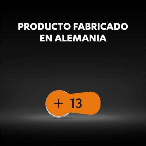 PACK 60 PILAS DURACELL AUDÍFONO TAMAÑO 13 - 6