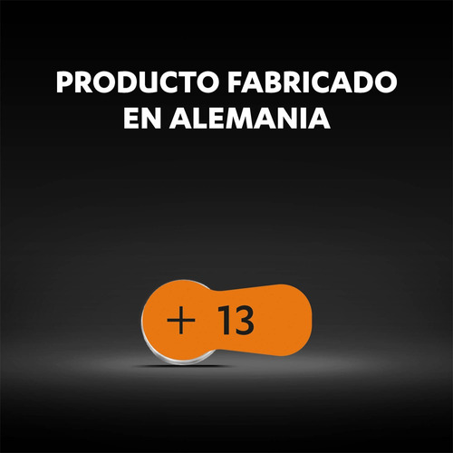 PACK 60 PILAS DURACELL AUDÍFONO TAMAÑO 13 - 6