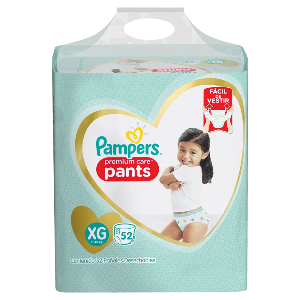 PAÑALES PANTS PAMPERS PREMIUM CARE XG X 52 UND - 1
