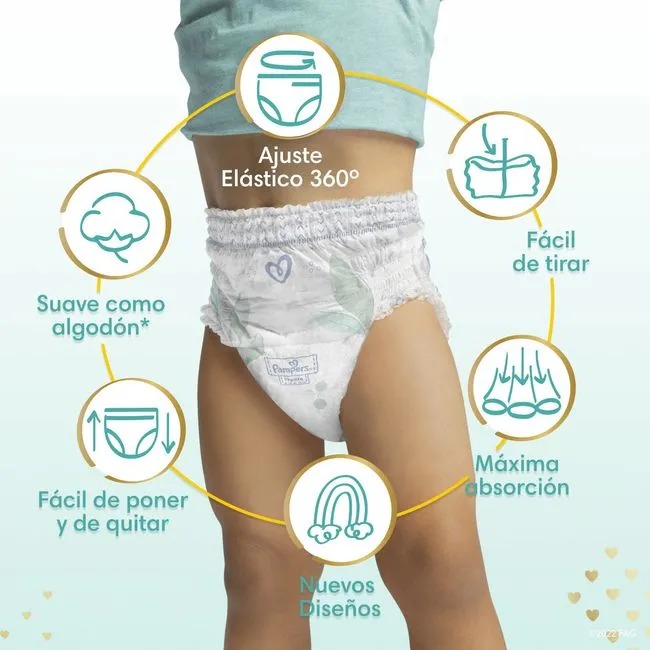 PAÑALES PANTS PAMPERS PREMIUM CARE XG X 52 UND - 2
