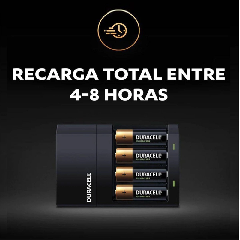 SET CARGADOR DURACELL PILAS AA/AAA + 4 PILAS AA RECARG. - 6