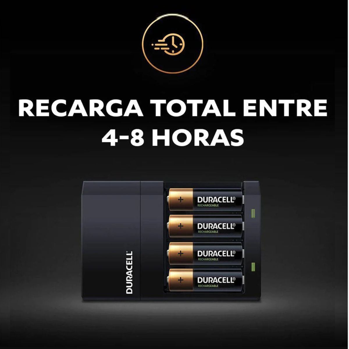 PACK CARGADOR DE PILAS DURACELL AA/ AAA+ 4 PILAS AA RECARG. - 5