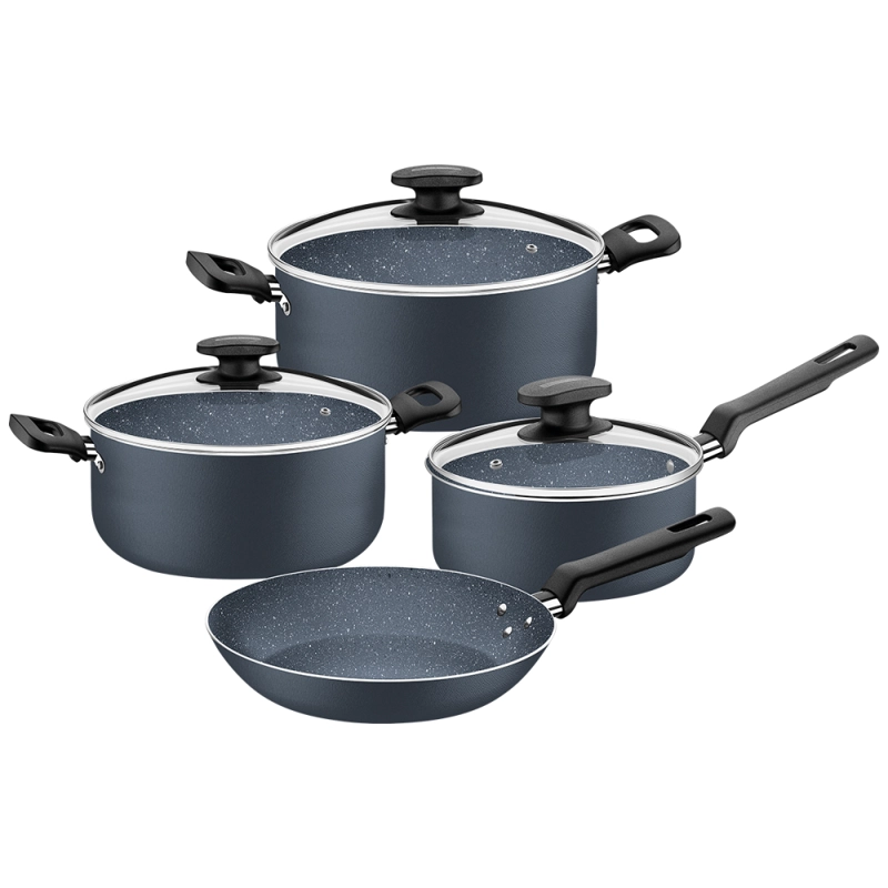 TRAMONTINA BATERÍA DE COCINA 7 PIEZAS AZUL - 1