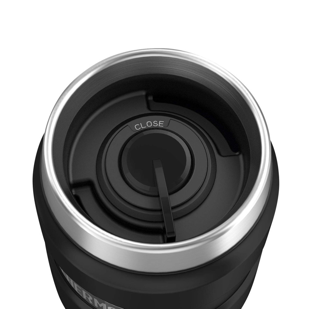 TERMO MUG THERMOS KING 470ML ACERO INOXIDABLE NEGRO - 4