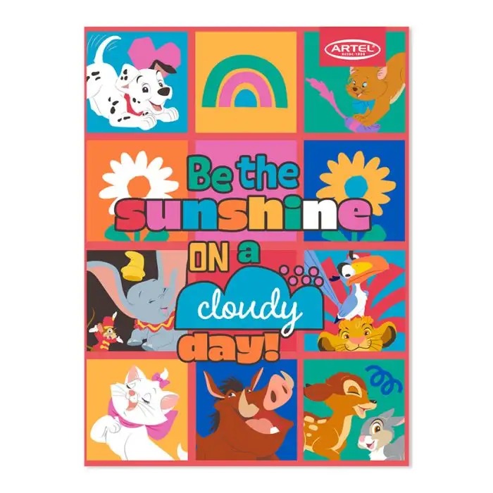 CUADERNO ARTEL 100 HOJAS COLLEGE DISNEY MATEMAT 7MM X10UD DISEÑOS - 3
