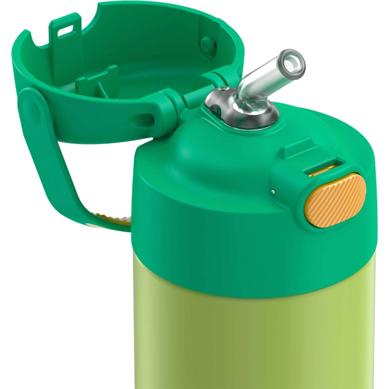 THERMOS BOTELLA LIQUIDO BOMBILLA ACERO INOXIDABLE LIMA 355ML - 4
