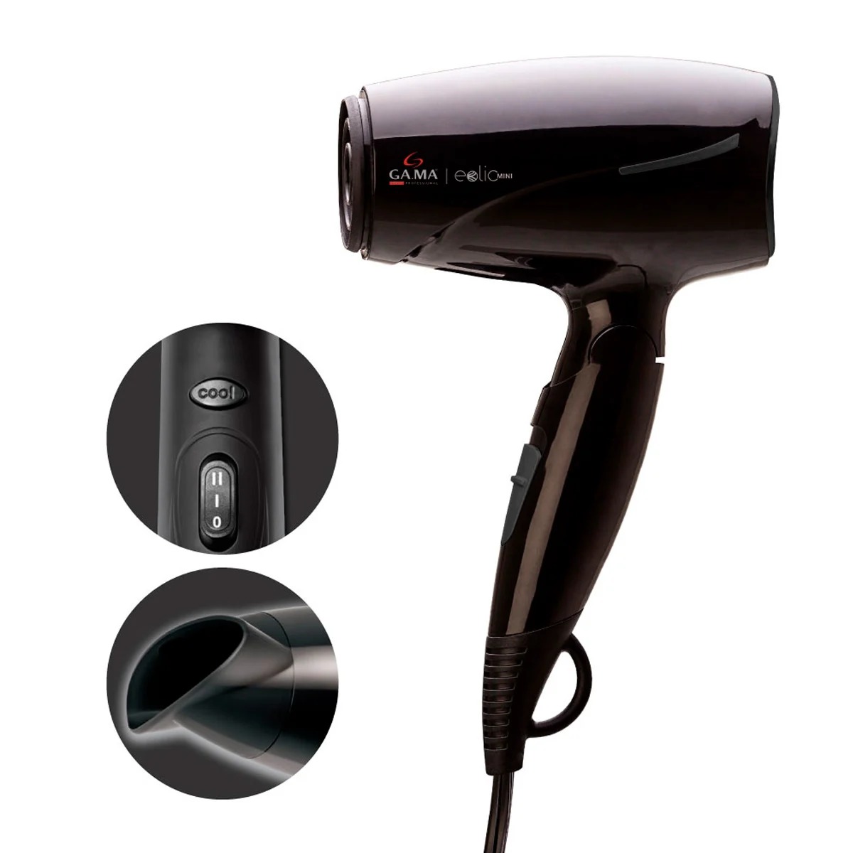 GAMA PACK SECADOR DE PELO EOLIC MINI + CEPILLO INNOVA MINI - 3