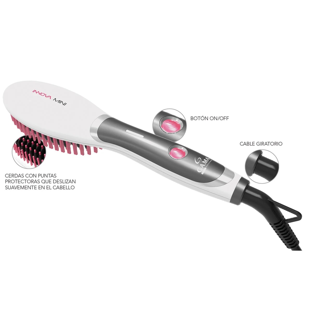 GAMA PACK SECADOR DE PELO EOLIC MINI + CEPILLO INNOVA MINI - 6