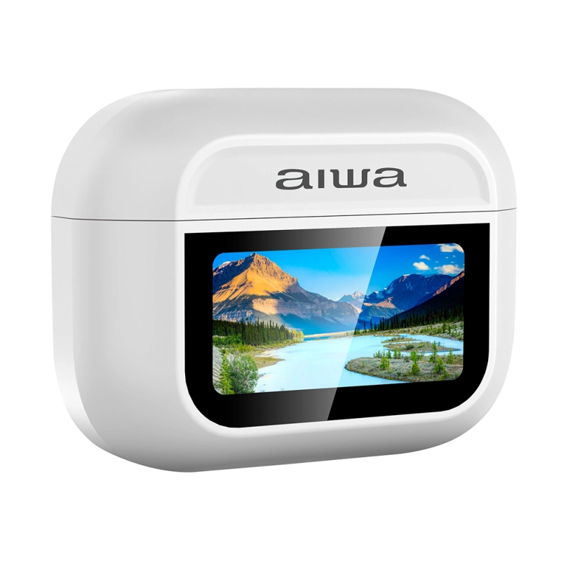 AUDIFONO AIWA TWS PRO CANCELACION DE RUIDOS PANTALLA BLANCO - 1