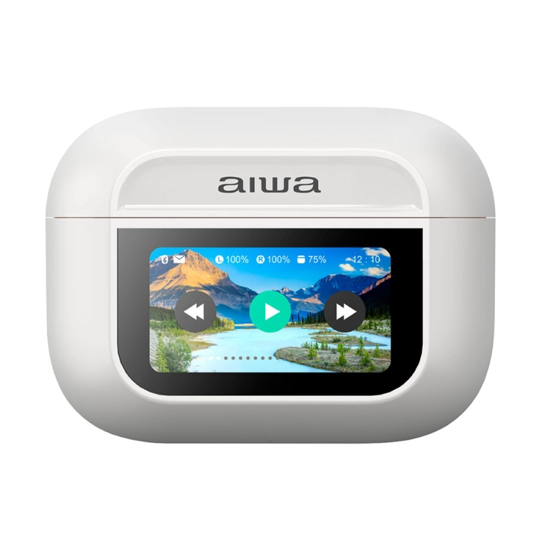 AUDIFONO AIWA TWS PRO CANCELACION DE RUIDOS PANTALLA BLANCO - 2