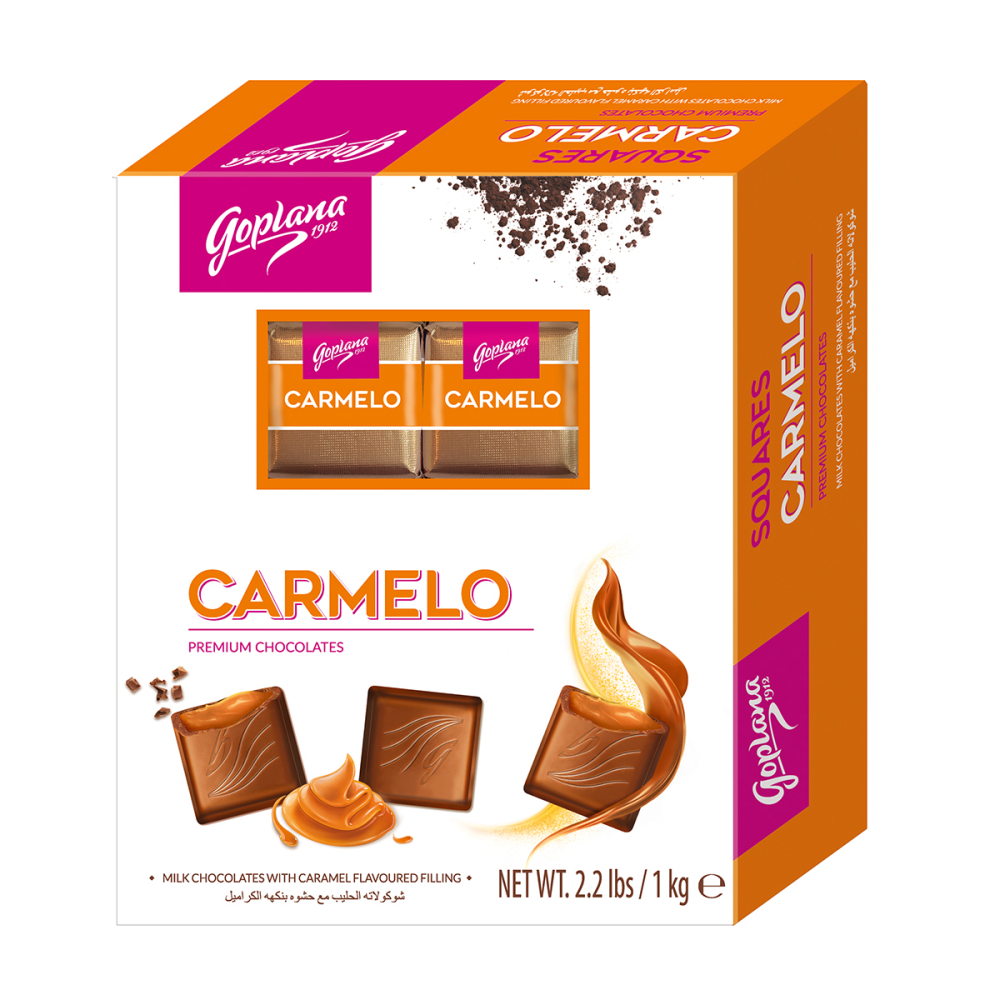 BOMBON CHOCOLATE GOPLANA 1 KG SABOR CARAMELO - 2