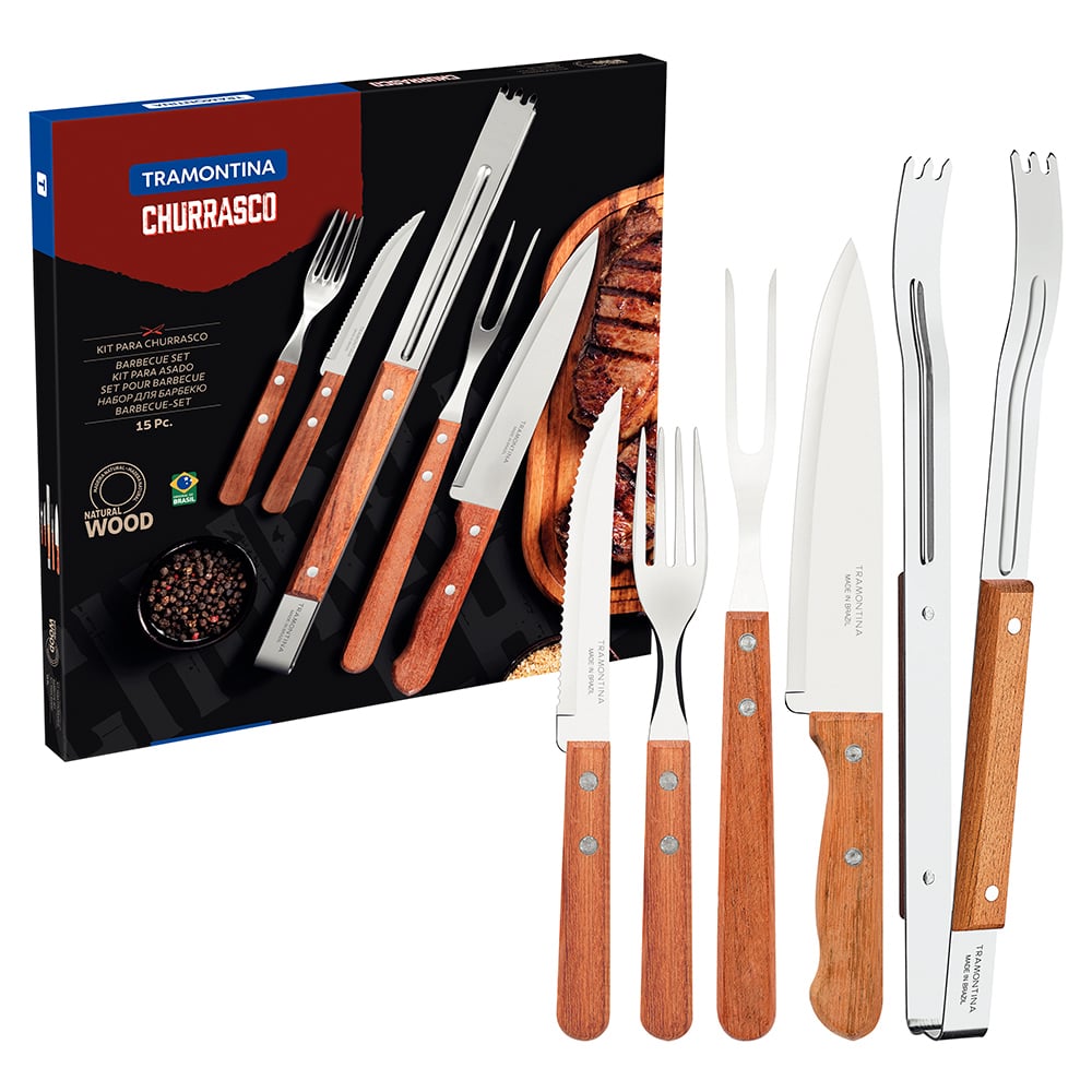JUEGO PARA ASADO TRAMONTINA DYNAMIC SET 15 PIEZAS - 1