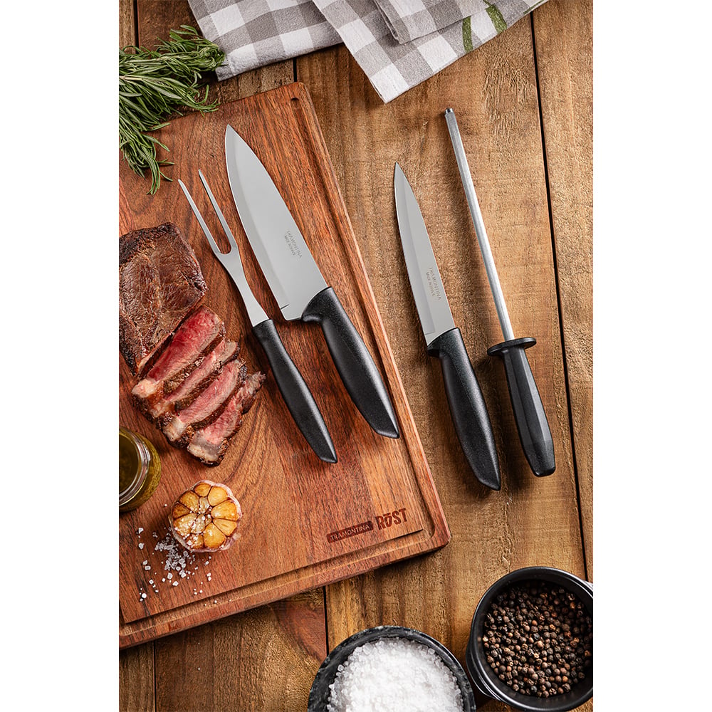 JUEGO PARA ASADO TRAMONTINA PLENUS SET 4 PIEZAS - 2
