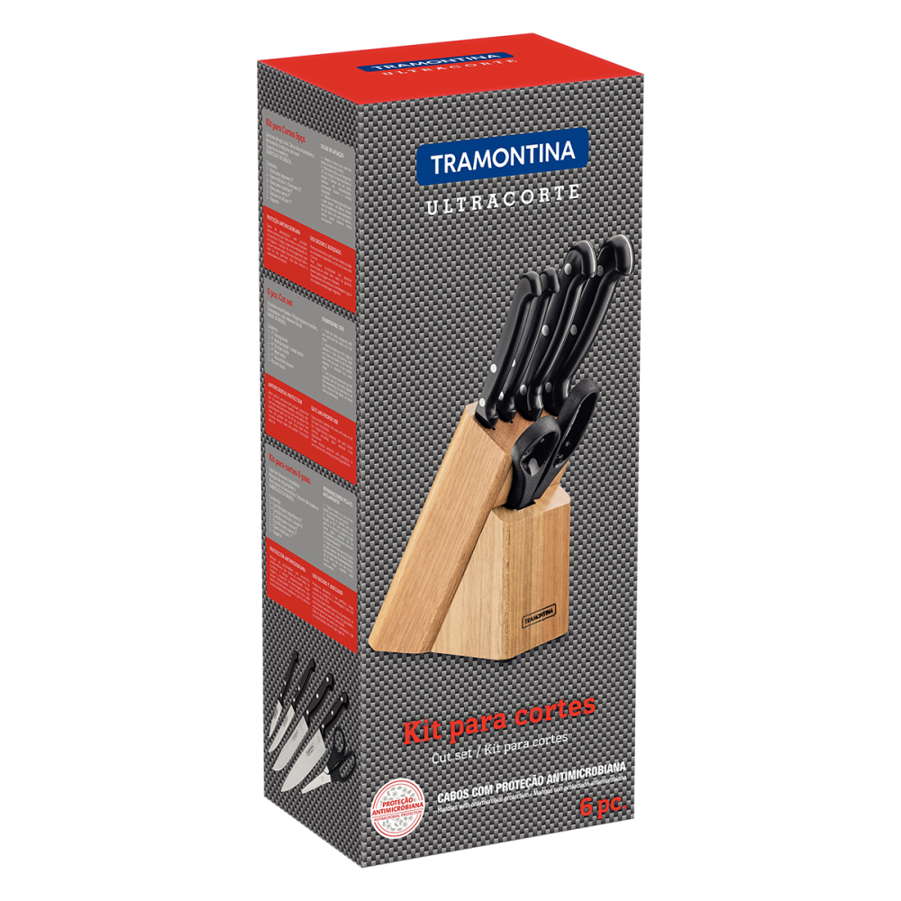 JUEGO DE CUCHILLOS TRAMONTINA ULTRACORTE 6 PIEZAS - 4