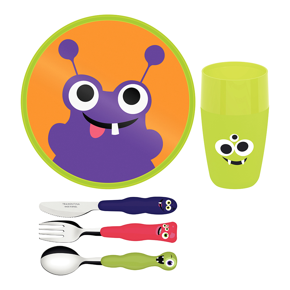JUEGO DE CUBIERTOS INFANTIL TRAMONTINA LIROUS 5 PIEZAS - 1