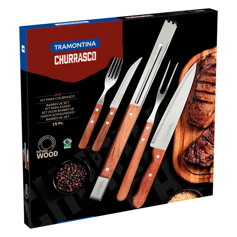 JUEGO PARA ASADO TRAMONTINA DYNAMIC SET 15 PIEZAS - 2