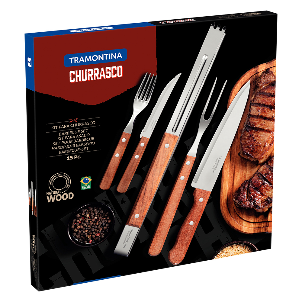 JUEGO PARA ASADO TRAMONTINA DYNAMIC SET 15 PIEZAS - 2