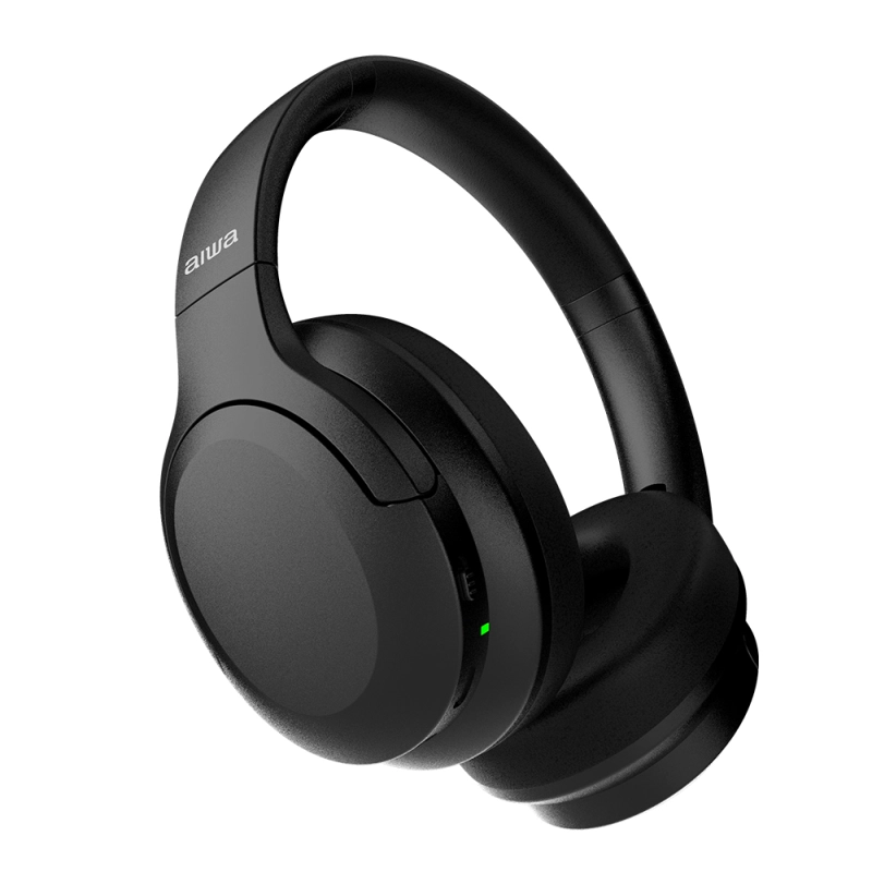 AUDIFONO ON-EAR AIWA CON CANCELACION DE RUIDOS AW-45NC NEGRO - 1