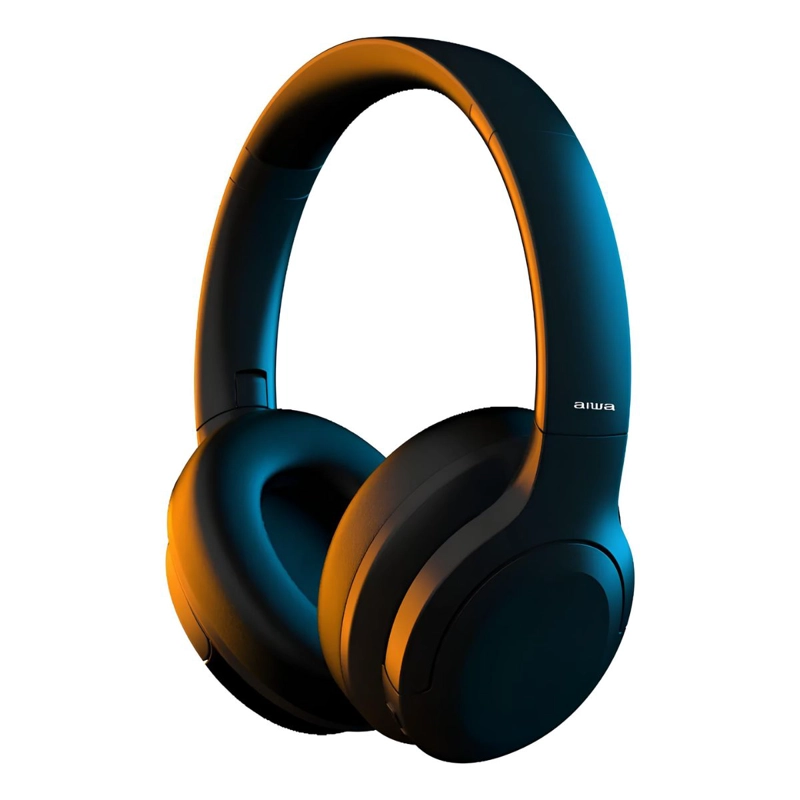 AUDIFONO ON-EAR AIWA CON CANCELACION DE RUIDOS AW-45NC NEGRO - 2