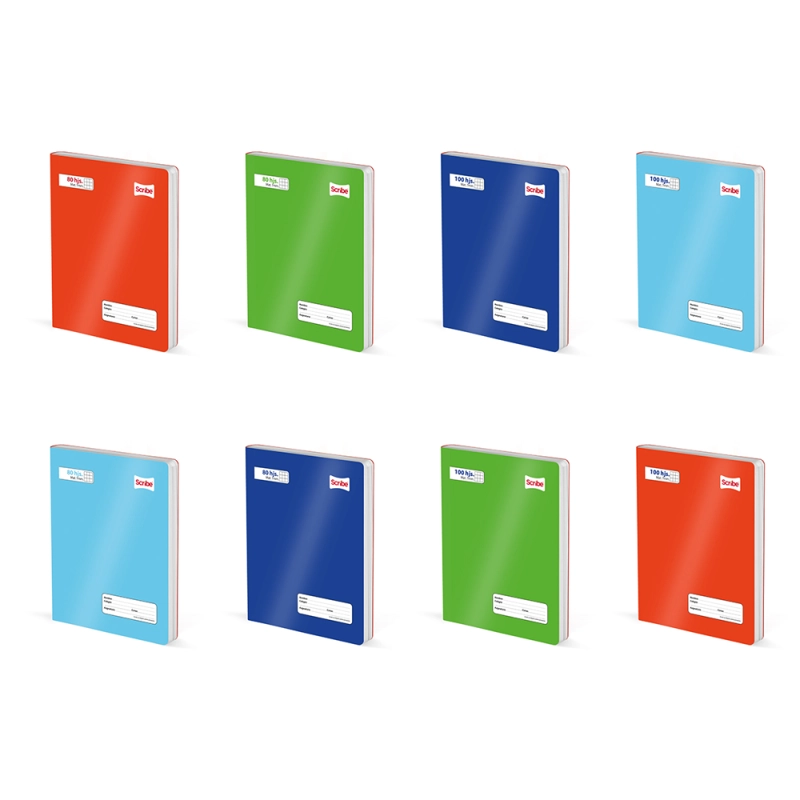 CUADERNO COLLEGE SCRIBE LISO 7MM 100HX 10 UDS - 1