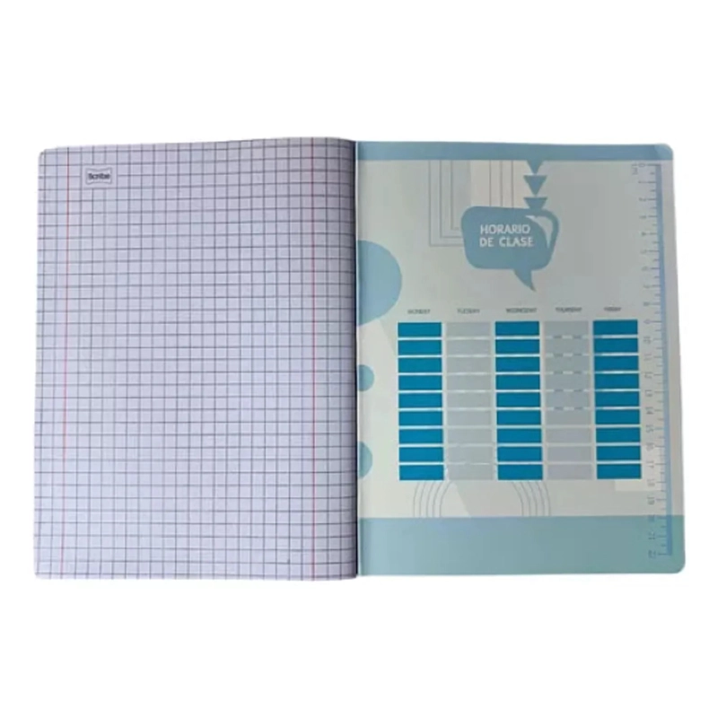 CUADERNO COLLEGE SCRIBE LISO 7MM 100HX 10 UDS - 3