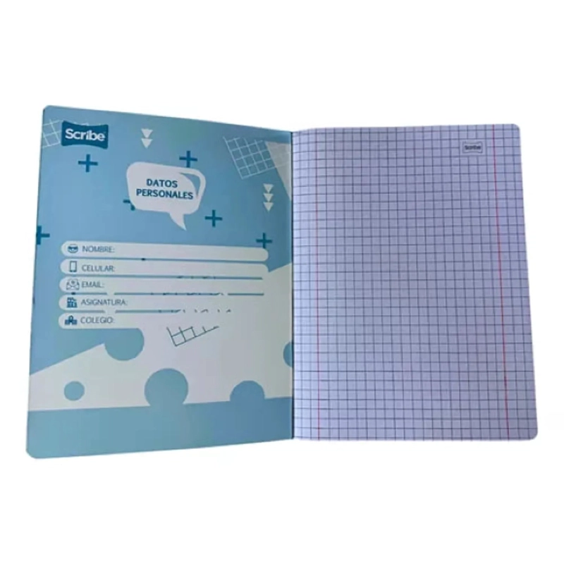 CUADERNO COLLEGE SCRIBE LISO 7MM 100HX 10 UDS - 4