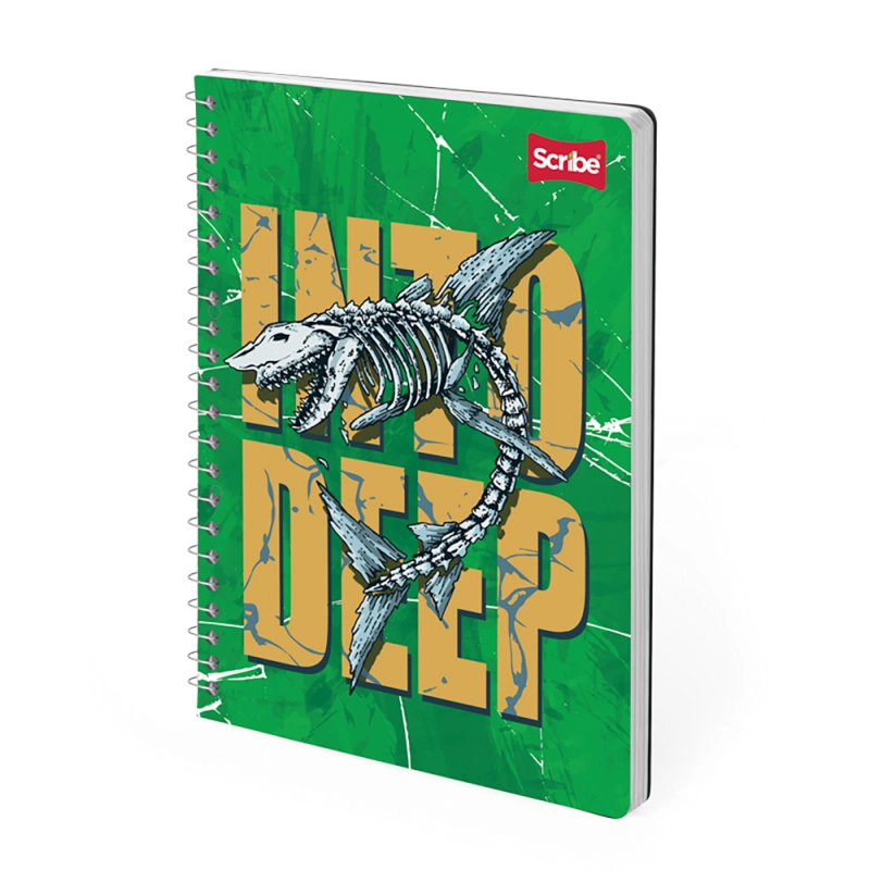 CUADERNO UNIVERSITARIO SCRIBE MASCULINO 7MM 100HX 10UD - 1