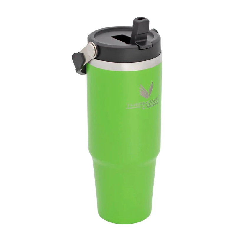 THERMOCAFE  TRAVEL MUG FLIPLID 880ML ACERO INOX VERDE - 2