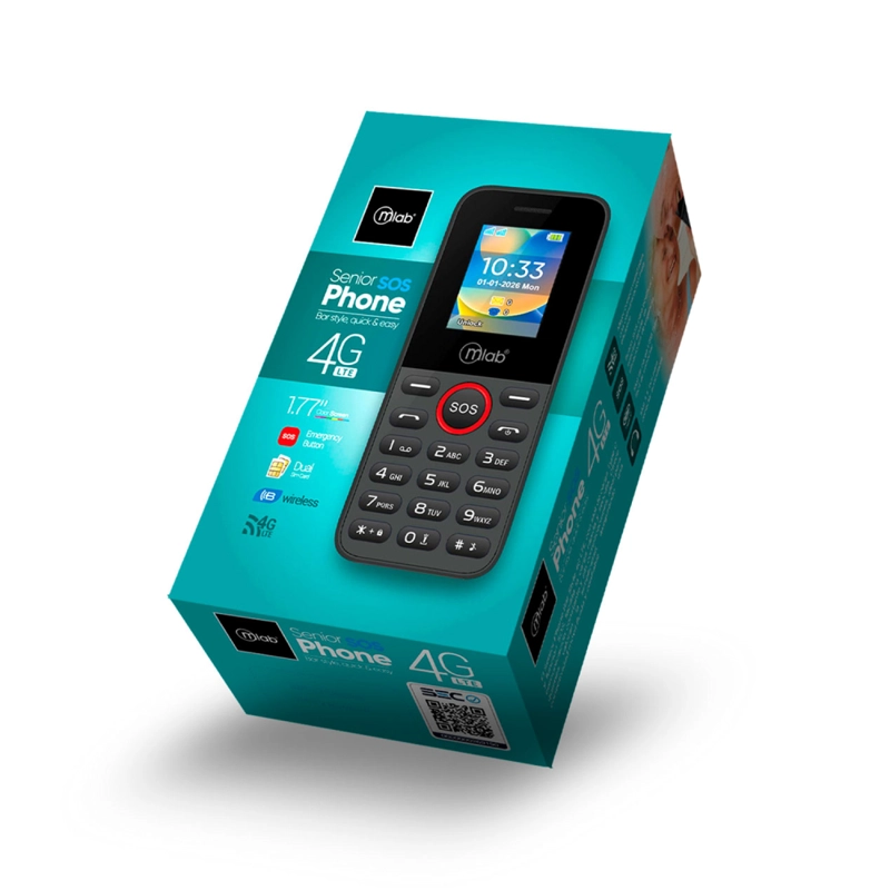 TELE FONO SENIOR BAR 4G SOS 1.8 PULGADA - 1