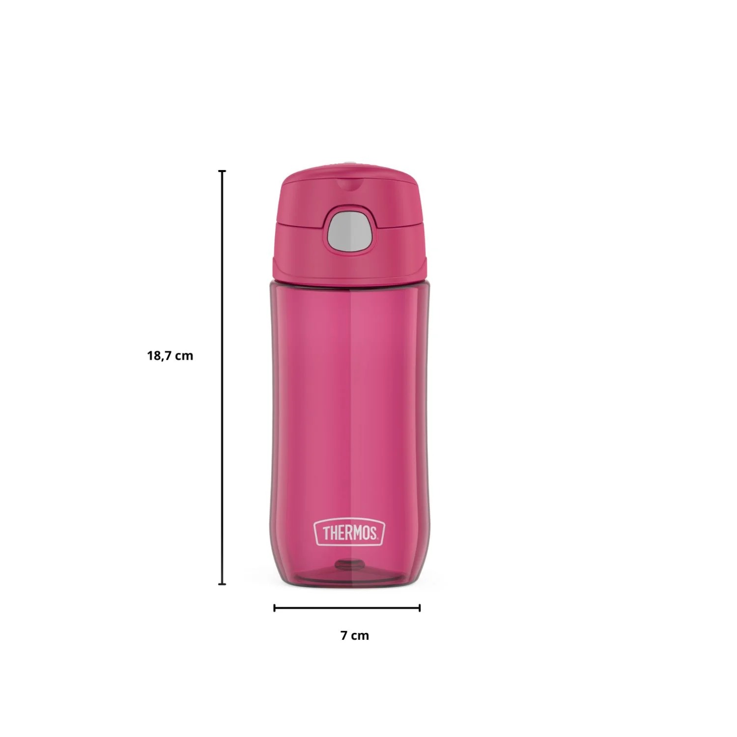 THERMOS BOTELLA DE HIDRATACION TRITAN FUN 470ML C/TAPA ROSA - 3