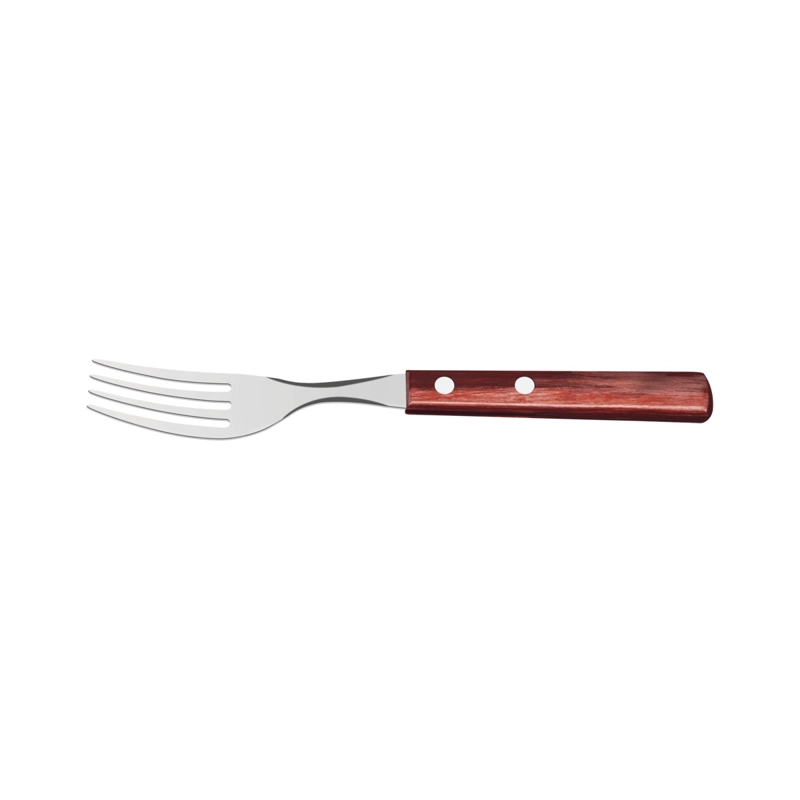 PACK TENEDOR TRAMONTINA MANGO MADERAX12UD+CUCHILLO 5PULGADAS - 3