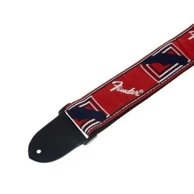 CORREA 2' MONOGRAMA FENDER TRICOLOR RED - 2