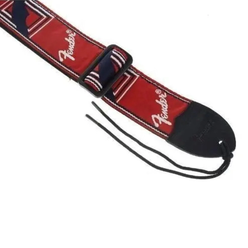 CORREA 2' MONOGRAMA FENDER TRICOLOR RED - 4