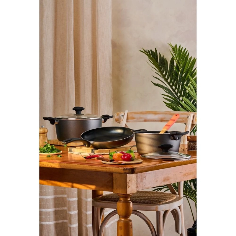 BATERIA DE COCINA ILKO 5 PIEZAS ALUMINIO RECICLADO EVERYDAY - 5