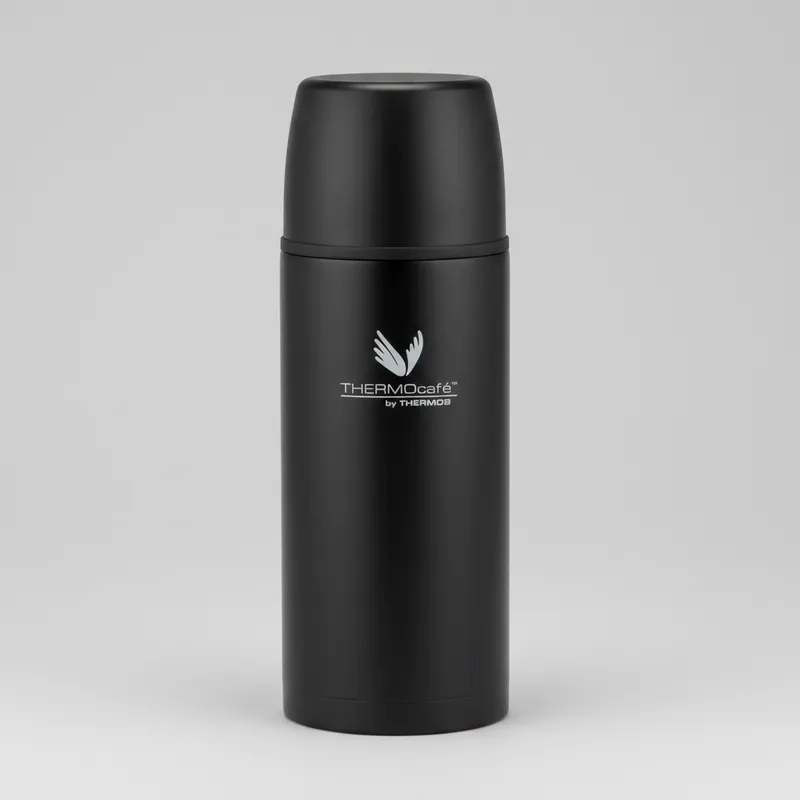 TERMO THERMOS THERMOCAFE  1 LITRO ACERO INOXIDABLE NEGRO MATE - 3
