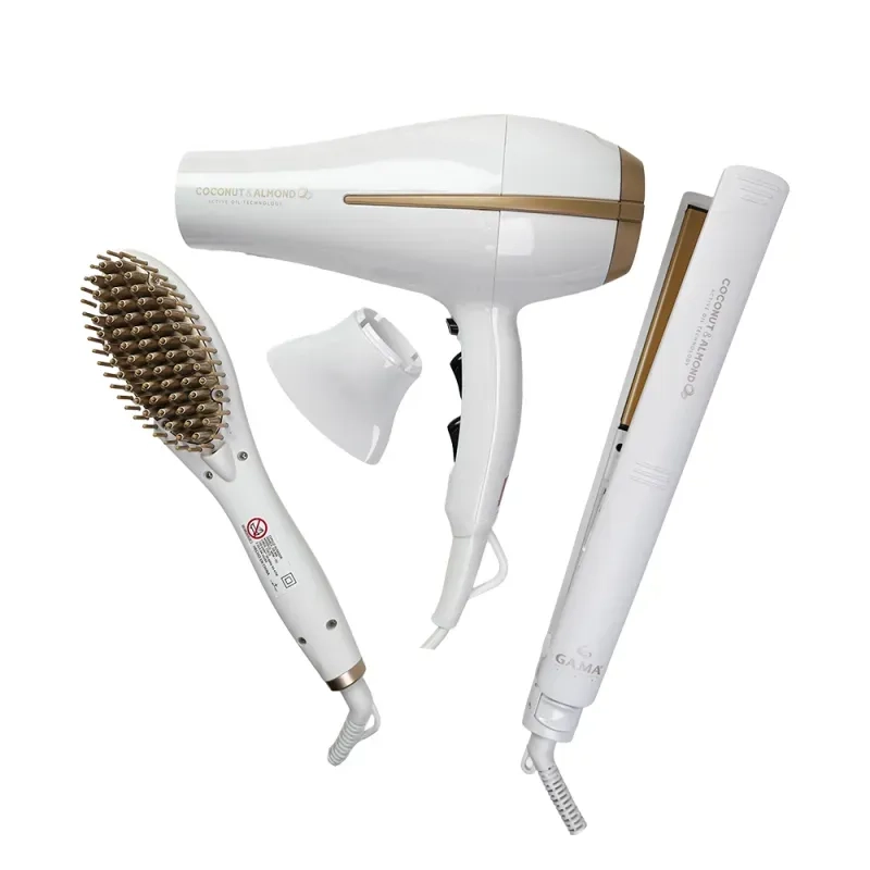 SET GAMA COCONUT & ALMOND: SECADOR, ALISADOR Y MINI - 1