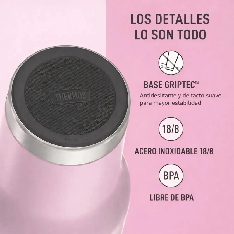 MUG DE VIAJE THERMOS ICON 1,2L ACERO INOXIDABLE – COLOR PINK - 3
