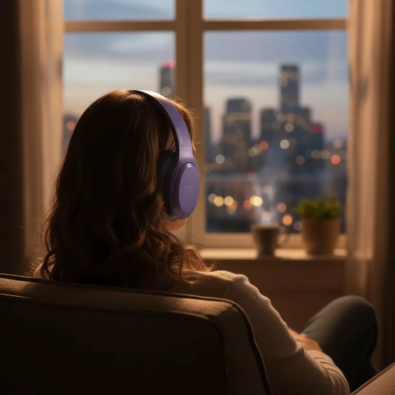 AUDIFONOS BLUETOOTH MAXELL 30HRS – COLOR PURPURA - 5