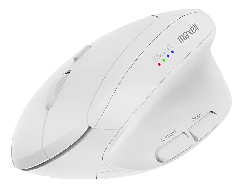 MOUSE MAXELL INALAMBRICO BLUETOOTH ERGONOMICO BLANCO - 2