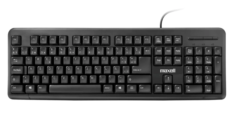 TECLADO BASICO MAXELL KB-90 NEGRO - 2