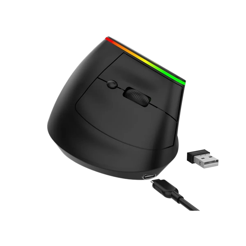 MOUSE FIDDLER VERTICAL BLUETOOTH RECARGABLE 1600DPI - 2