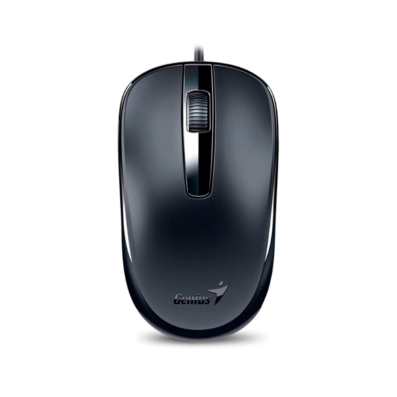 MOUSE CON CABLE GENIUS TIPO C NEGRO DX-120-C - 1