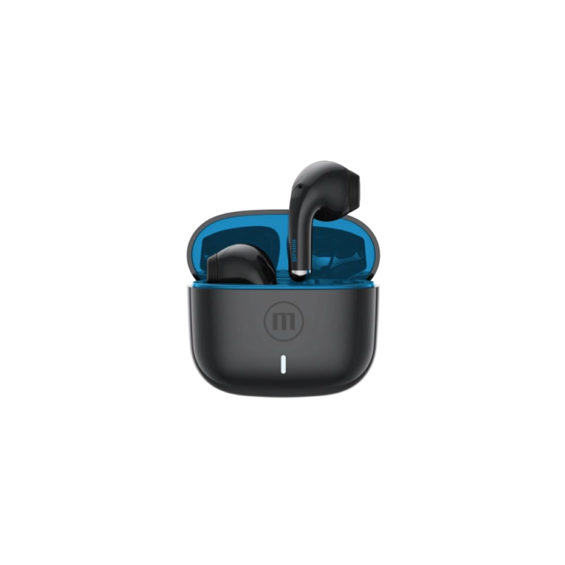 AUDIFONOS BLUETOOTH MAXELL ELIO 12HRS NEGRO Y AZUL - 1
