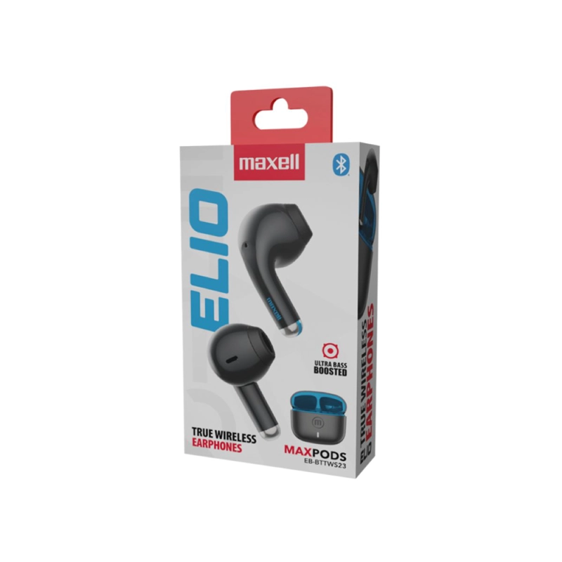 AUDIFONOS BLUETOOTH MAXELL ELIO 12HRS NEGRO Y AZUL - 3