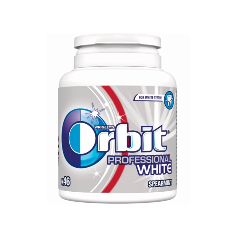 CHICLE ORBIT SIN AZUCAR PROFESSIONAL WHITE SPEARMINT 6X64 GR - 1