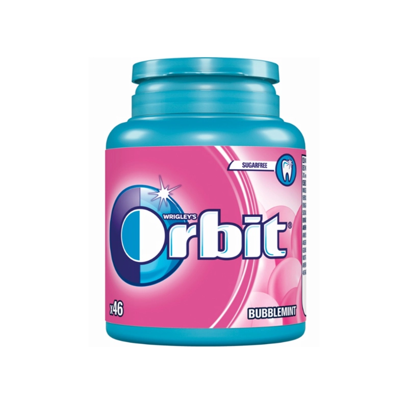 CHICLE ORBIT SIN AZUCAR PROFESSIONAL BUBBLEMINT 6X64 GRS - 1
