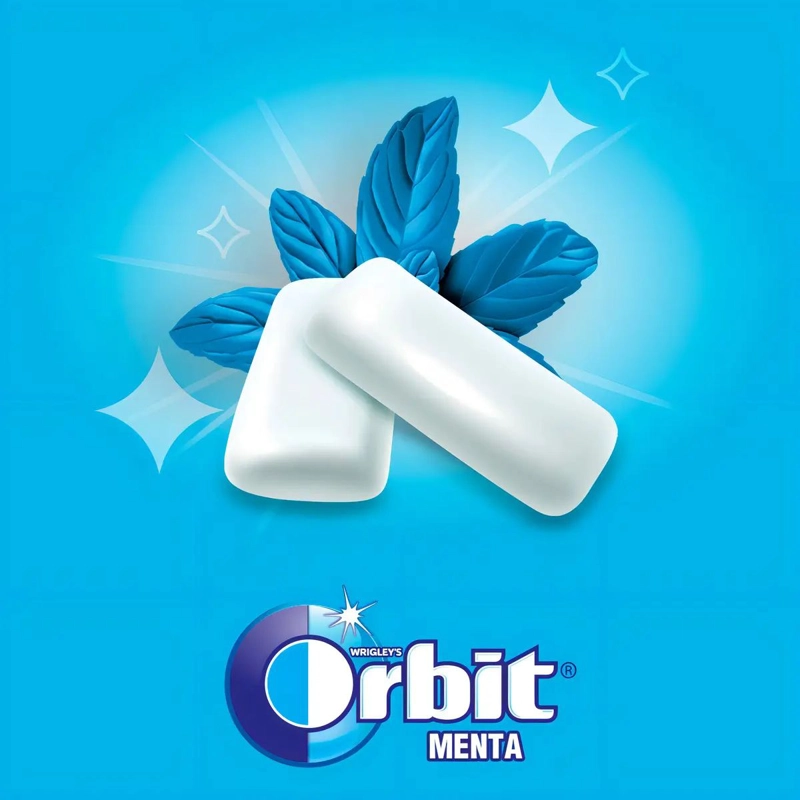 CHICLE ORBIT SIN AZUCAR PROFESSIONAL MENTA 6X64 GRS - 3
