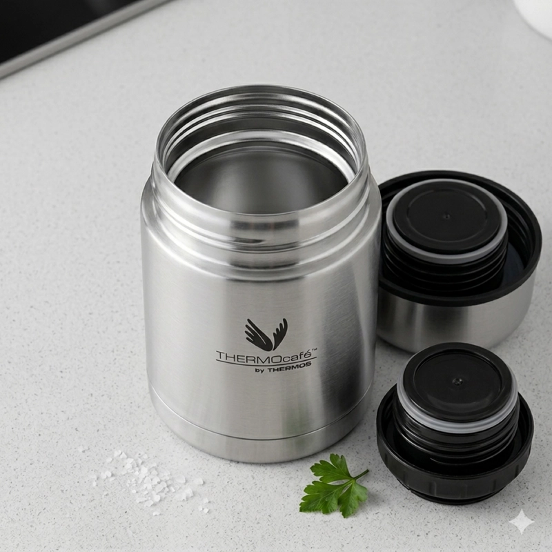 TERMO THERMOS COMIDA THERMOCAFE  500ML ACERO INOX - 2